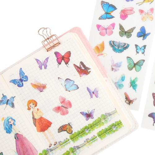 15pack/lot Beautiful Butterfly Creative DIY Dariy Decoration Scrapbooking Stickers Transparent washi Planner Stickers