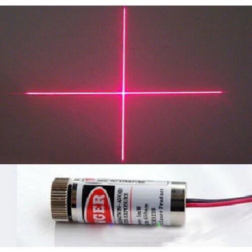 2pcs Industrial Class 650nm 5mW 5v Red Laser Cross Module Glass Lens Focusable