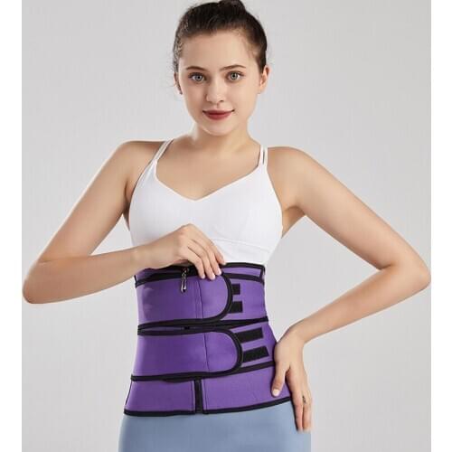 2020 Hot Postpartum Body Sculpting Double Belt Sports Waist Trainer Adjustment Corset Cinchers Firm Fajas Colombianas