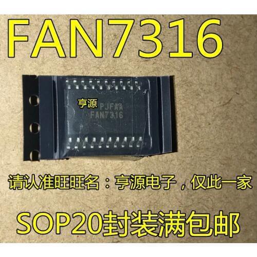 5pieces FAN7316 FAN7316MX LCDSOP-20