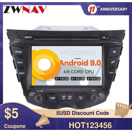 Android 9.0 64G Car GPS Navigation Player For HYUNDAI Veloster 2011-2016 Auto Radio Recorder Multimedia Player Stereo Head Unit