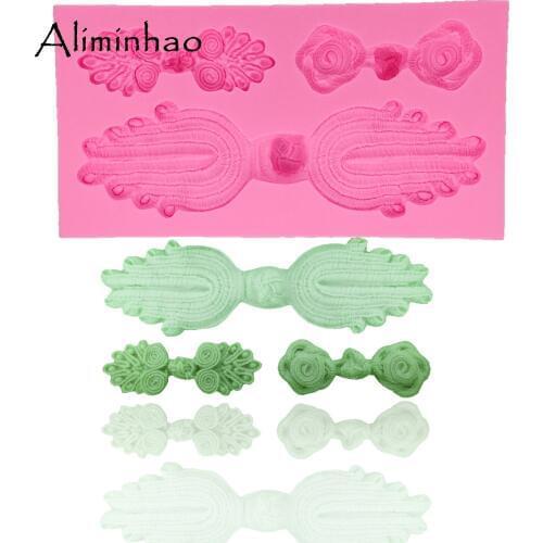B1293 Flower button DIY fondant silicone mold cake decorating tools chocolate gumpaste mould Cupcake dessert bakeware