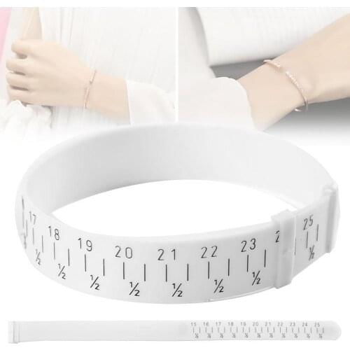 Plastic Bracelet Bangle Gauge Sizer Jewelry Measure Wrist Size Tool 15-25cm Jewellery Making Tools for Jewelers Accessories