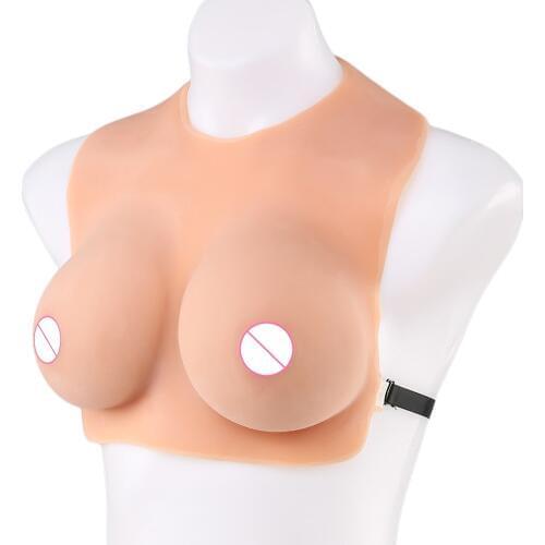D Cup 1700g Halfbody Suit Liquid Silicone Breast Forms Boobs Tits for Crossdresser CD Drag Queen Large Fasle Boobs