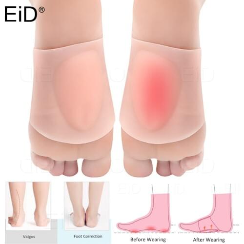 EiD Silicone Gel Arch Support Soft Insoles Pad Foot Pain Relief Plantar Fasciitis Ergonomic Massage Flat Feet Orthotic Bandage