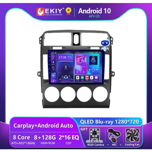 EKIY 6+128G 8 CORE Autoradio Android 10 For Kia Carnival 2002-2006 Car Radio Multimedia Blu-ray IPS Screen Navi GPS Stero 2din