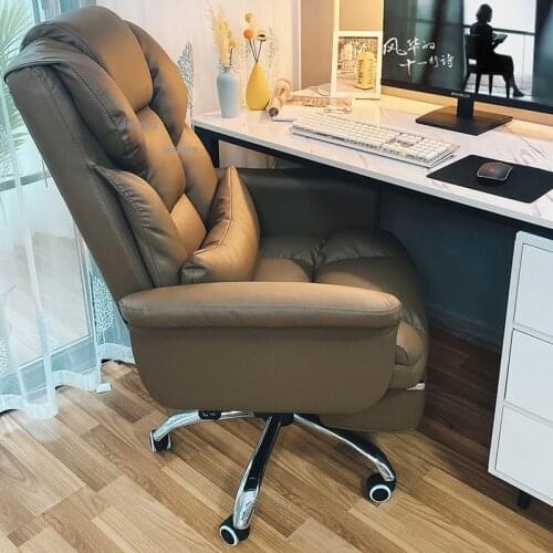 Home Furniture Office Boss Swivel Lift Chairs Student Dormitory Study Leisure Computer Chair Business Leather Backrest Armchair