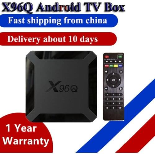 Best X96Q Android 10.0 iptv Box 1G 8G 2G 16G Allwinner H313 Apply to Smart tv Set Top Box Support 4K 3D Media Player