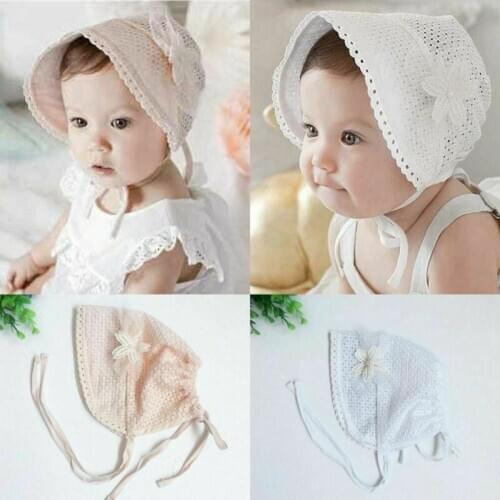 Pudcoco 2020 Hot Toddlers Baby Girls Flower Princess Sun Cap Summer Cotton Hat Bonnet