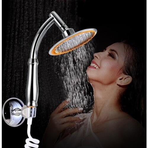 6" Round Rainfall Sprayer Top Bathroom Shower Head Adjustable DetachableHigh Pressure Bathroom Rainfall Shower SPA Shower Head