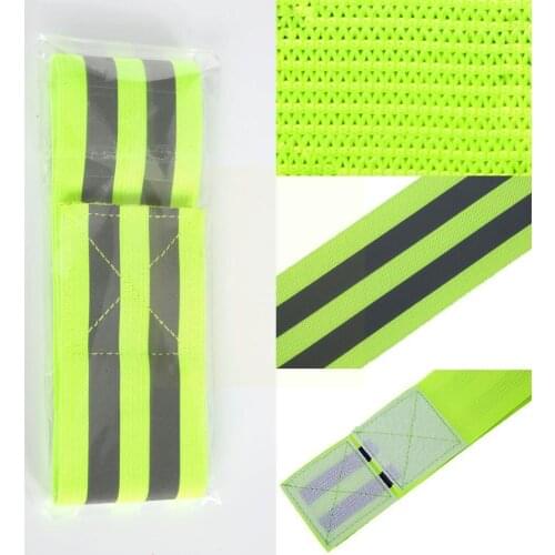 Night Reflective Safety Belt Outdoor Sports Arm Strap Outdoor Band Arm Running Sports Luminous Cycling Arm Jogging Strap Ni H3T4