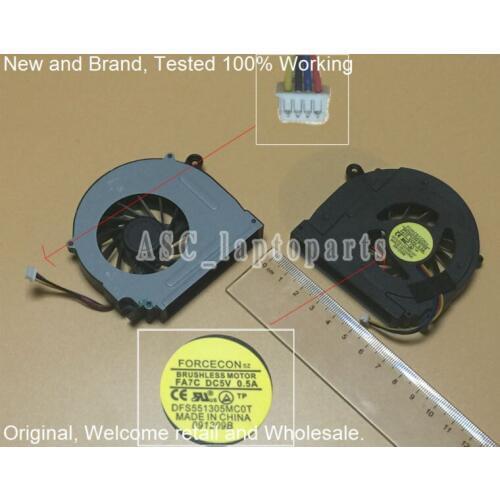 New Original CPU Cooling FAN for Dell Studio 1555 1557 1558 Series DFS541305LH0T DFS551305MC0T 0W956J