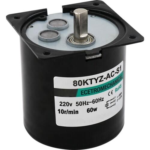 80KTYZ AC motor 220V motor micro slow speed machine 60W permanent magnet synchronous motor