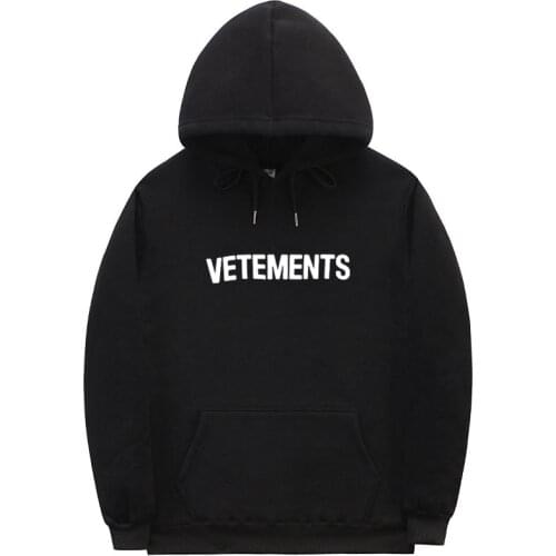Streetwear VETEMENTS Hoodies Men/Women Fashion print couple clothes sudadera hombre Off white Hip hop Vetements hoody sweatshirt