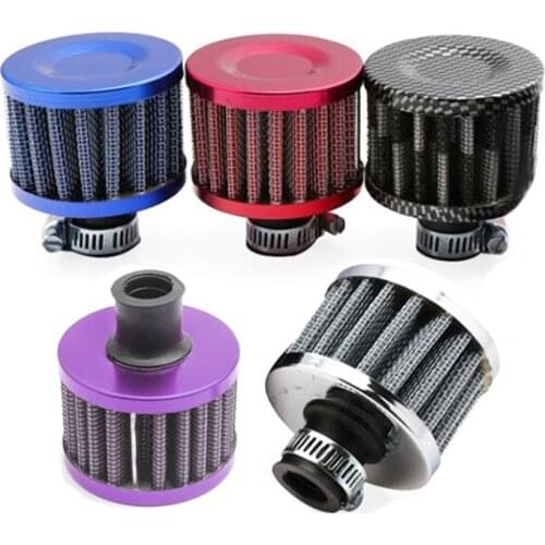 Universal 12mm Car Oil Cold Air Intake Filter Crank Case Vent High Flow Custom Motorcycle Air Filter Car Mini Breather Filters