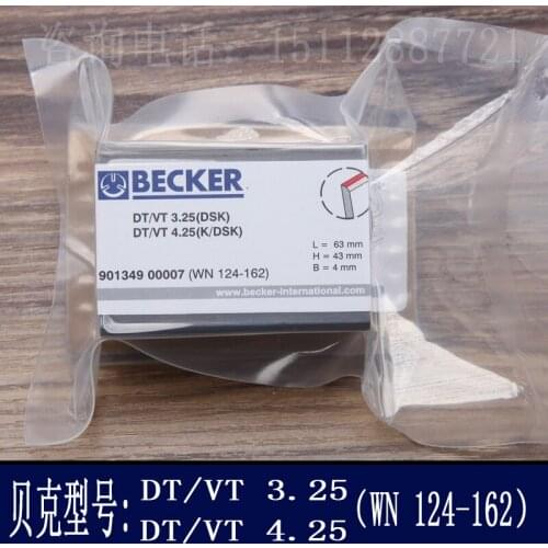 Becker Baker Vacuum Pump Carbon Plate Doctor Blade Blade Graphite Rotary Vane Dt/Bt3.25/4.25wn124-162