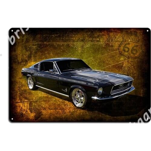 68 Fastback Metal Signs Cinema Garage Vintage Home Plaques Tin sign Posters