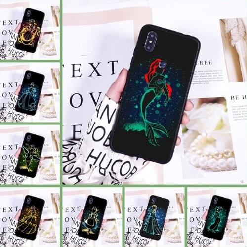 Back Cover For Xiaomi Mi Max Mix 1 2 2S 3 Silicone Cartoon Princess Anime Pretty soft Phone Case For Xiaomi Mi Note 1 2 3