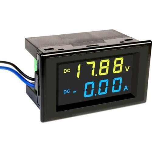 1PCS D85-3050AG Double Digital Display LCD Voltmeter Ammeter DC19.99V-600V Voltage Meter Current Meter Tester Monitor Panel