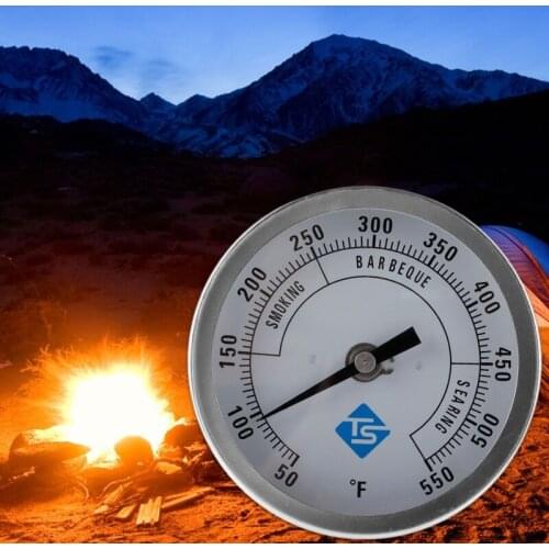 13MA 3" Gas Charcoal Smoker Pit Grill BBQ Thermometer Termp Gauge Heavy Duty 1/2" NPT