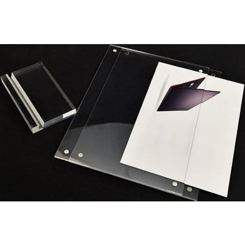 1 Pc Acrylic Sign Display Holder Label Price Name Card Tag Shop Stands Tool