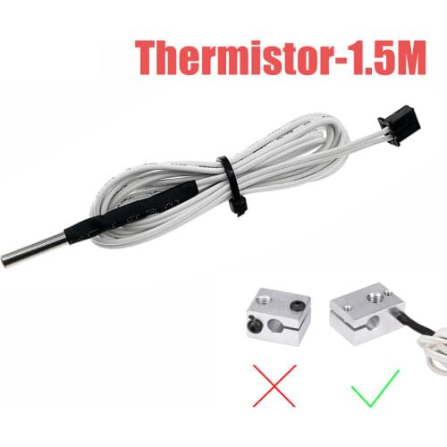 Twotrees HT-NTC100K Thermistor Temperature Sensor Aluminum block for High Temperature Heating Tube for Bluer Sapphire Pro Plus