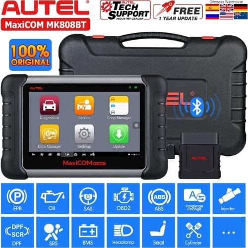 2021 Autel MK808BT OBD2 Diagnostic Tool Scanner ABS SRS SAS Airbag MK808 MK808TS