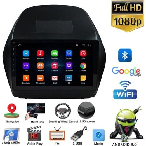 Car Radio 10.2" 1080P Android 9.0 Car GPS Stereo Multimedia Video Player for Hyundai Tucson IX35 2009-2015 Car Electronics 2 Din