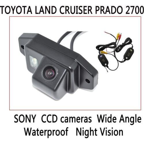 Free shiping CCD HD night vision 170 degree car rear view camera Parking Car Camera for TOYOTA LAND CRUISER PRADO 2700 4000