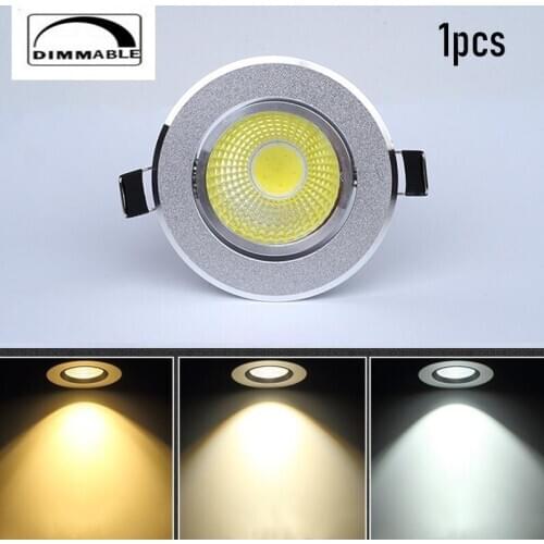 Dimmable AC110V-220V 5W 7W 9W 12W Ceiling downlight Epistar LED Recessed Ceiling lamp Spot light For home illumination