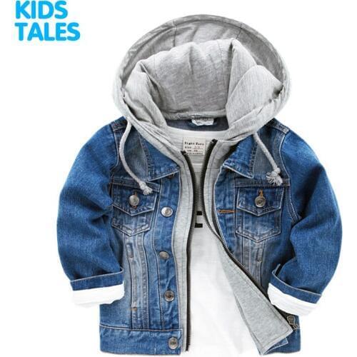 Kids Denim Jacket For Boys Jean Coat Clothing Fashion Causal Girls Cardigan Children Outerwear Cowboy Toddler Hodded Jackets