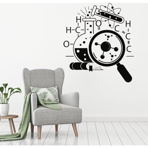 Experiment With a Magnifying Glass Wall Sticker Wall Murals Wall Decal Arts Decoration Vinyl Removable FB-133