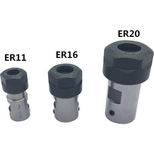 ER11 5mm 6mm 8mm Collet Chuck Motor Shaft Extension Rod Spindle Collet Lathe Tools Holder Inner For CNC Milling Boring Grinding