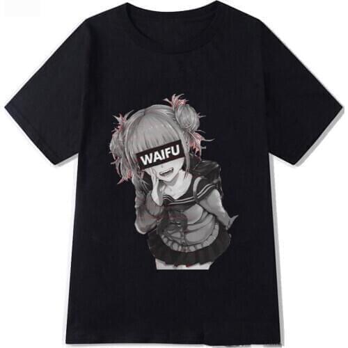 Harajuku Anime My Hero Academia T Shirt Womenmen Unisex Tshirt Funny Black T-shirt Cute Anime Casual Top Tee Female