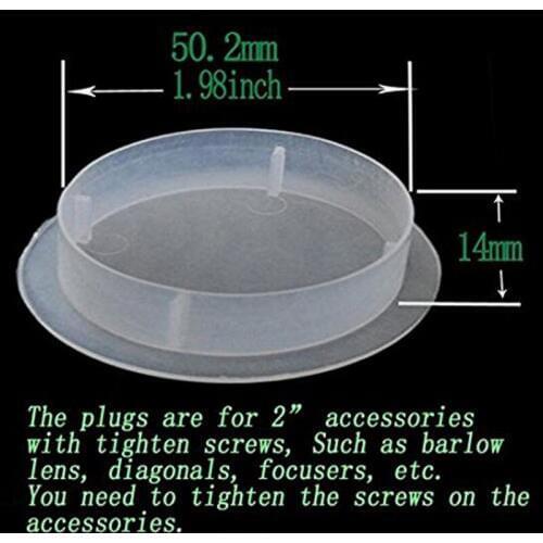 Gosky Telescope 2" Barlow Lens Plug or Focuser Dust Caps Set of 4 - New Hard to Find