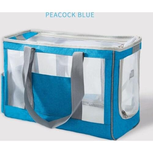 2021 Hot Selling Portable Fully Ventilated Mesh Airline Approved Folding Pet Carrier Designed for Travel Hiking Walking Outdoor