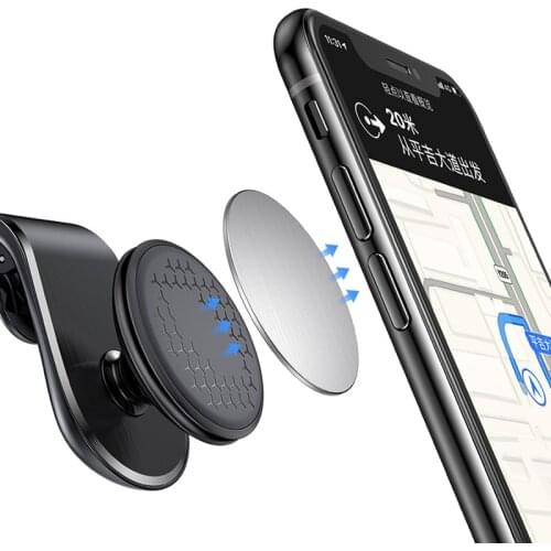 360 Magnetic Universal Car Phone Holder Air Vent Cell Smartphone Stand GPS magnetic with clip Car mobile support products