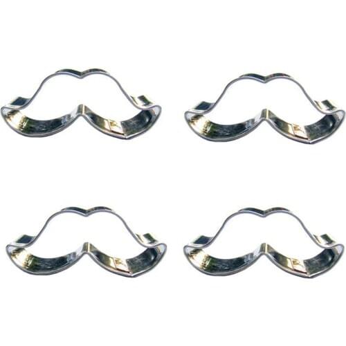Little Beard shape 4 piece biscuit cutting molds, baking tools, cake decorating soft candy tools