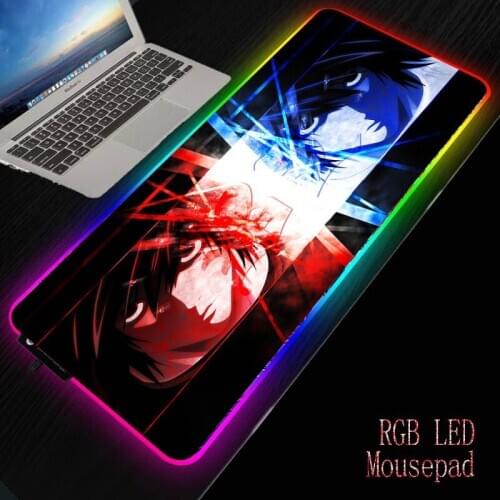 MRGBEST Anime Death Note Mouse Pad Gaming Large Mousepad Gamer Computer Mouse Mat Office Desk Mat Keyboard Mause Pad for Game