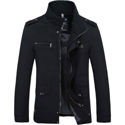 Men Jacket Coats Fashion Trench Coat New Autumn Casual Silm Fit Overcoat Black Bomber Jacket Male long jacket Men M-5XL