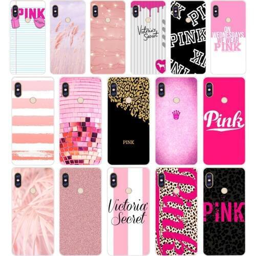 218H love pink girly pretty Design Soft Silicone Tpu Cover phone Case for xiaomi redmi 6 pro 5 plus note 6 pro 4 4x mi 8