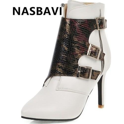 Женские туфли с ремешком NASBAVI China At AliExpress