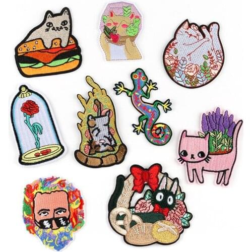 New Cartoon Character Animal Cloth Stickers Embroidery Patch Stickers DIY Shoes Hats Luggage Accessories