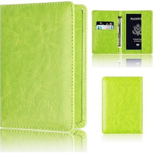 BISI GORO Travel Passport Cover Women Men Business Rfid Passport Holder Designer Travel Passport Cover Case Credit Card Holder