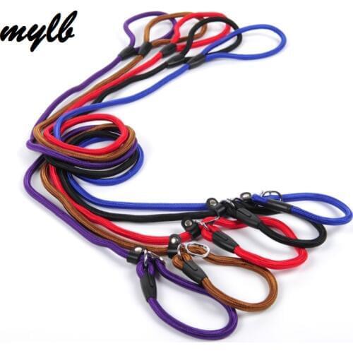 Mylb Pet Products Golden Teddy Dog Traction Rope Chain Large Dog Collar P Dog Leash Comfortable Nylon Material 5Colors