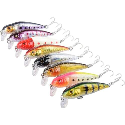 8g Floating Swimbait Wobbler Minnow Hard Fishing Lures 7cm Artificial Twitching Fishing Bait 3D Eyes Pike Bass Crankbaits