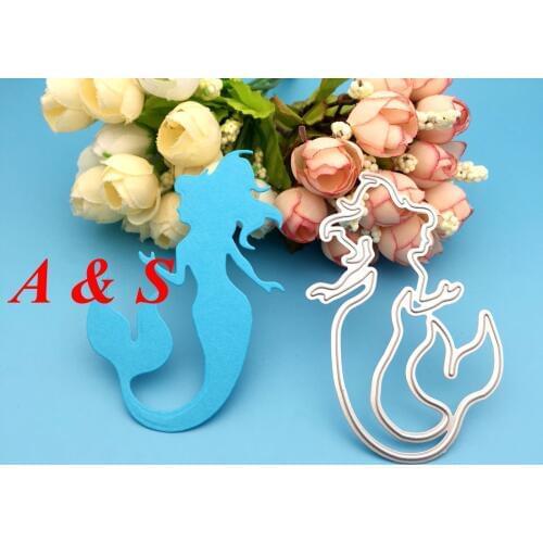 S14 METAL CUTTING DIES Mermaid Sea-maid gift Scrapbook card album wedding paper craft home decor embossing stencil punch