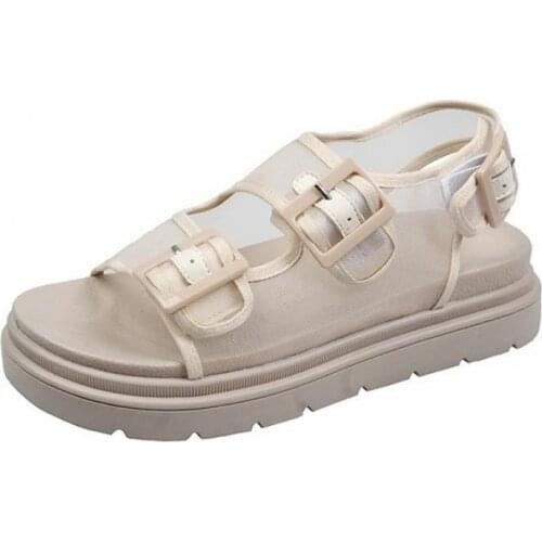 Mesh Platform Shoes Women Sandals Summer 2021 Female Shoes Woman Flats Fashion Woman Heels Chunky Summer Sandals Female Beach 40