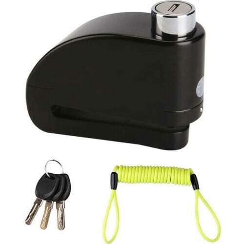 Motorbike Alarm Disc Brake Lock Kit Waterproof Alarm Security Anti Theft Brake Lock With Key Reminder Rope Cycle Accessories