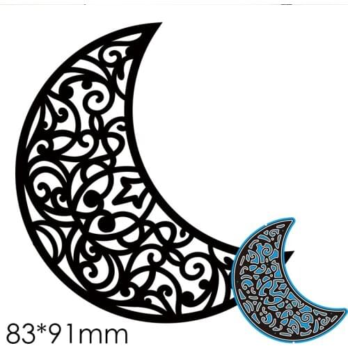 Cutting Dies Moon New Metal Stencils DIY Scrap Booking Paper Cards Making Decoration 83*91mm